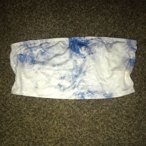 Sky TieDye Tube Top.